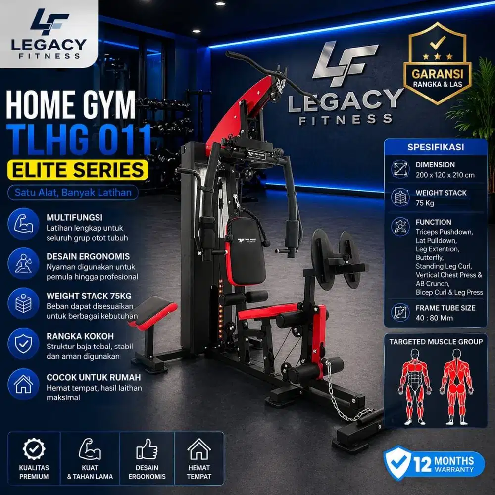 Home Gym Leg Press 150lbs Siap Bikin Ototmu Kekar TL HG 011 TOTAL