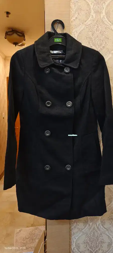 Coat Wanita Hitam Elegant Premium