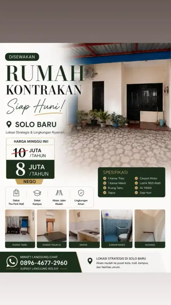 Dikontrakan rumah petak