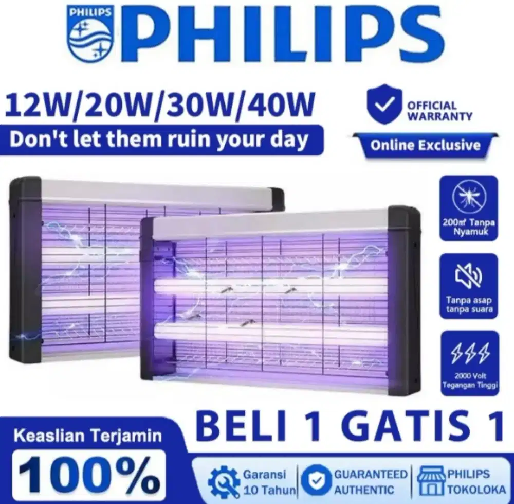 LAMPU UV PHILIPS PENGUSIR NYAMUK