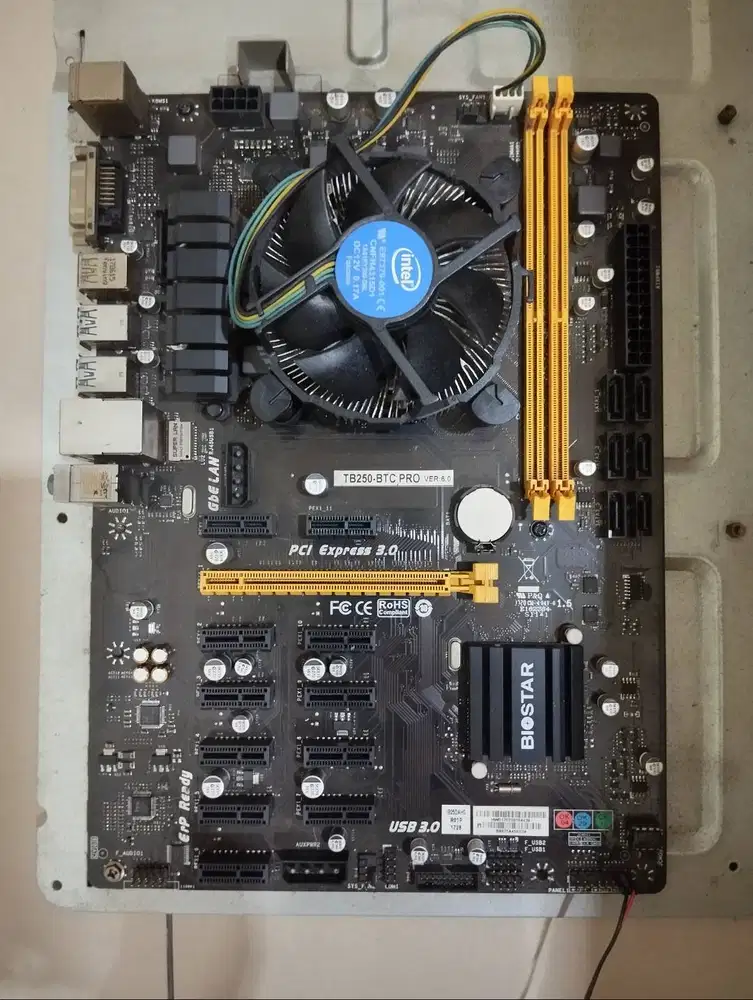 Motherbord Biostar TB250 BTC PRO(Included prosessor Intel G4560)
