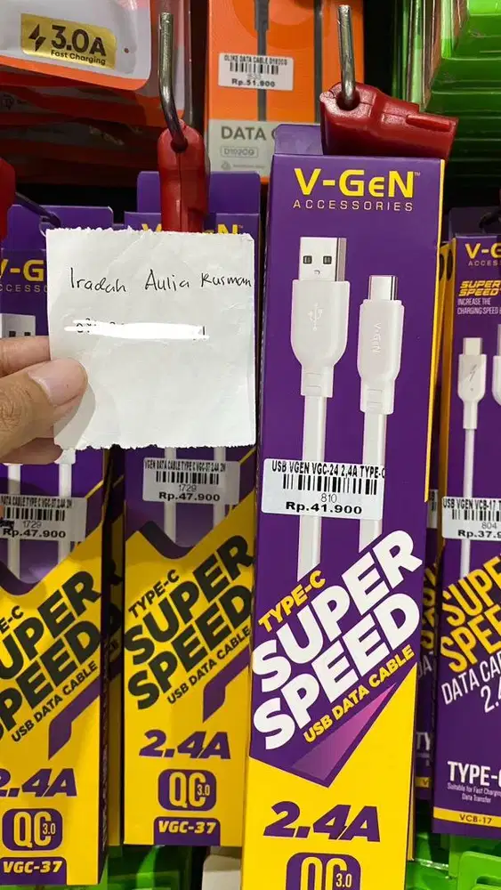 USB VGEN VGC-24 2,4A TYPE C