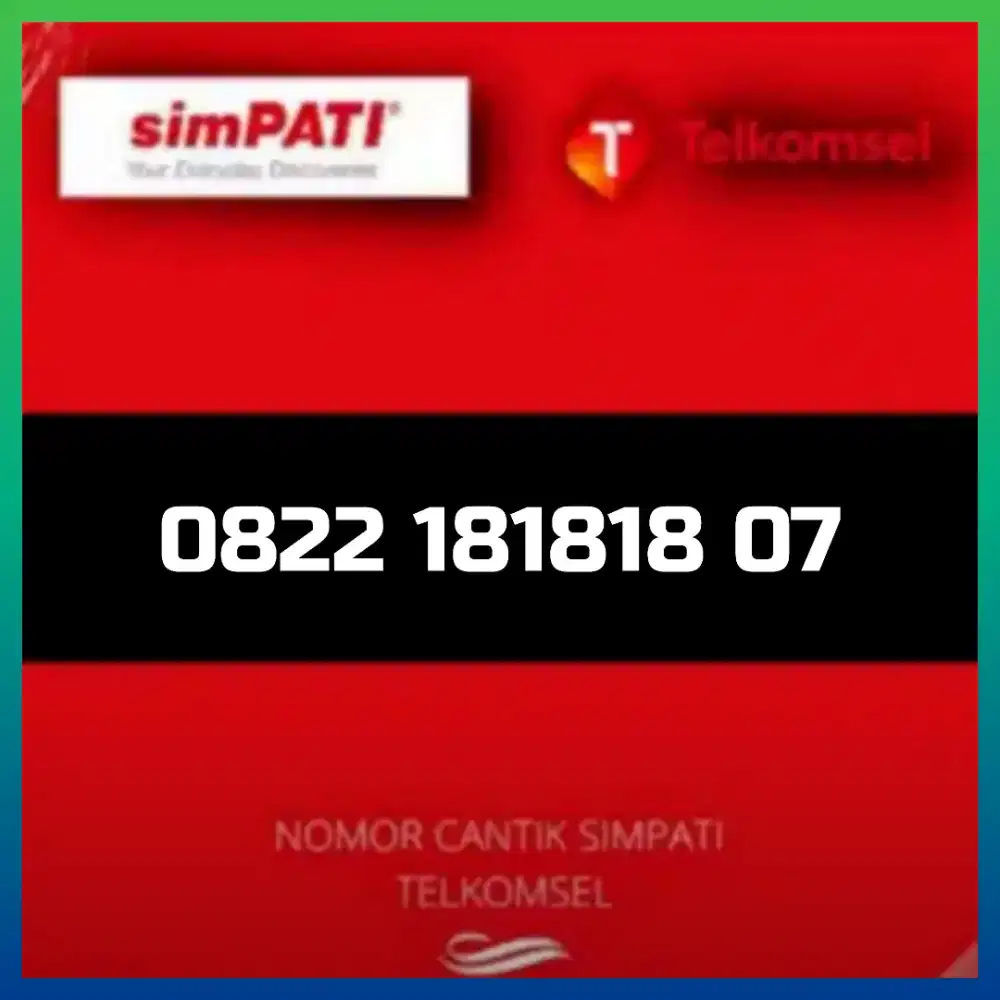 Nomor cantik simpati Telkomsel digit yg