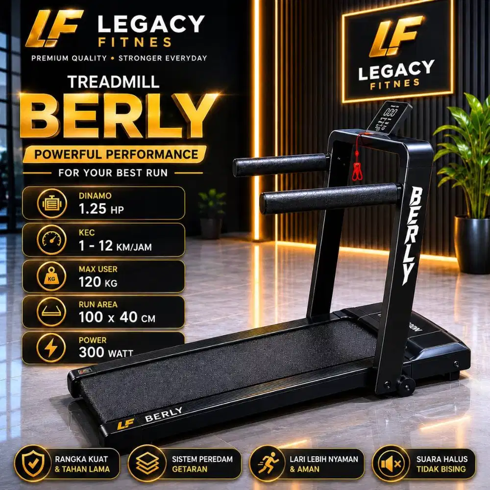 Running Pad Bisa Lari 10km/h Low Watt Treadmill Murah
