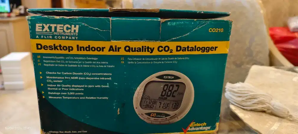 Extech CO210 Indoor Air Quality CO₂ Datalogger Original