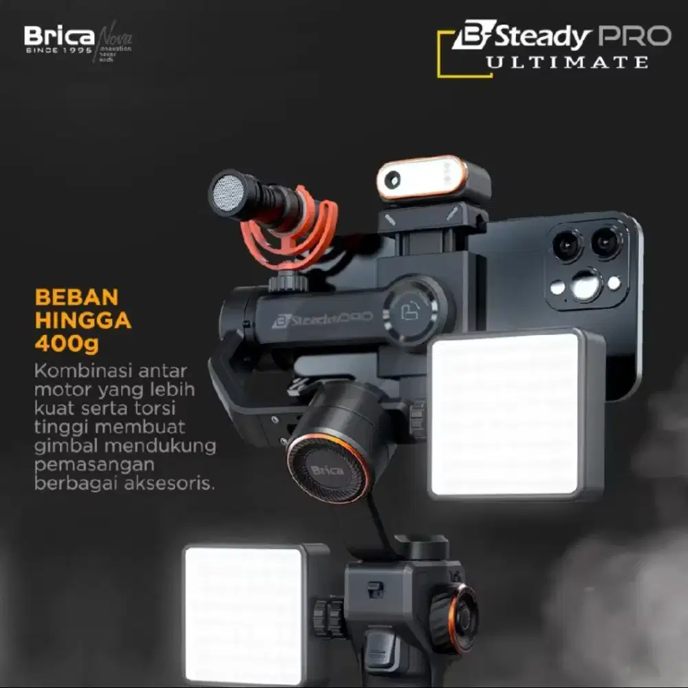 GIMBAL Brica B-Steady Pro Ultimate - 99% Like New-Cuma 1xPakai,HEMAT