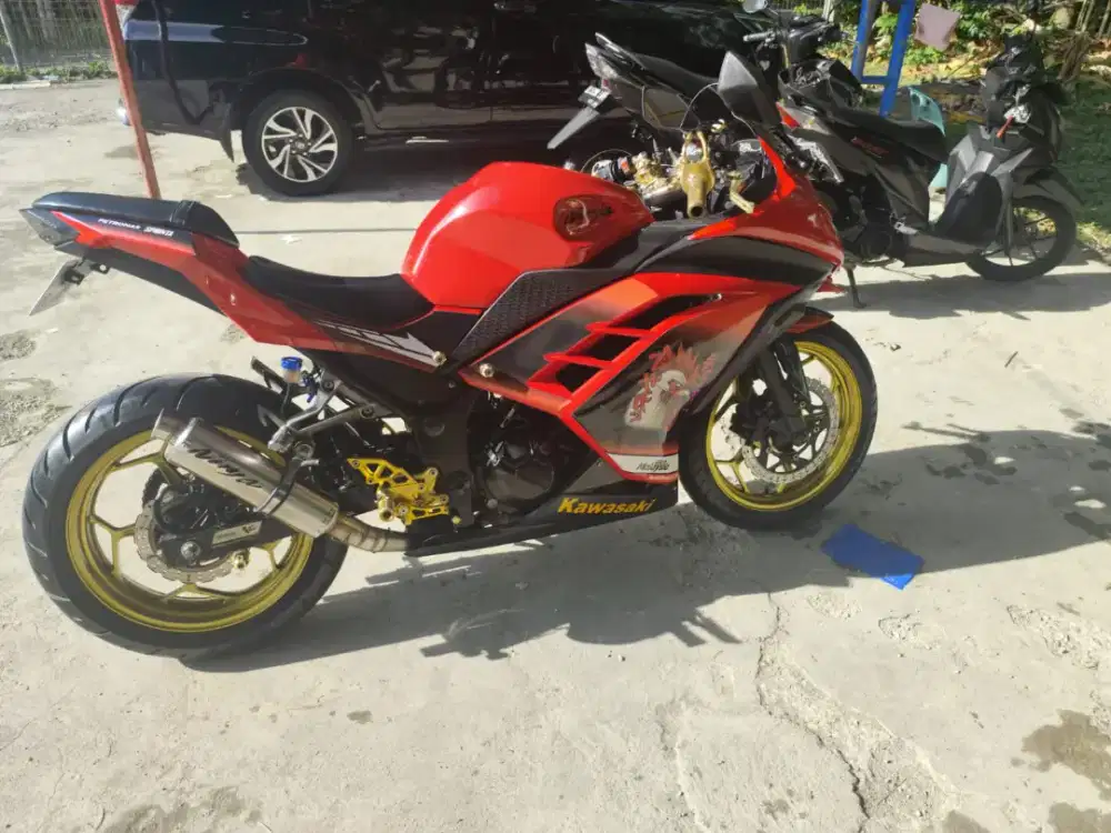 Kawasaki Ninja 250 tahun 2015 (ss lengkap, barang mulus)