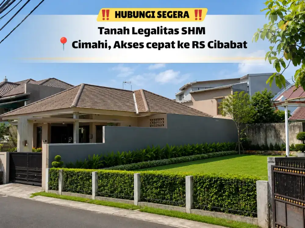 Buruan Miliki! Kavling Luas di Kawasan Elite Cimahi