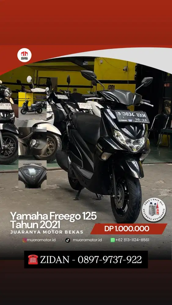 YAMAHA FREEGO 125 2021 TERAWAT !!!