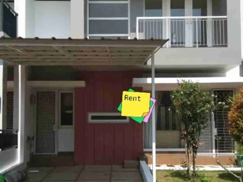 FOR RENT RUMAH RAFFLES HILLS CIBUBUR