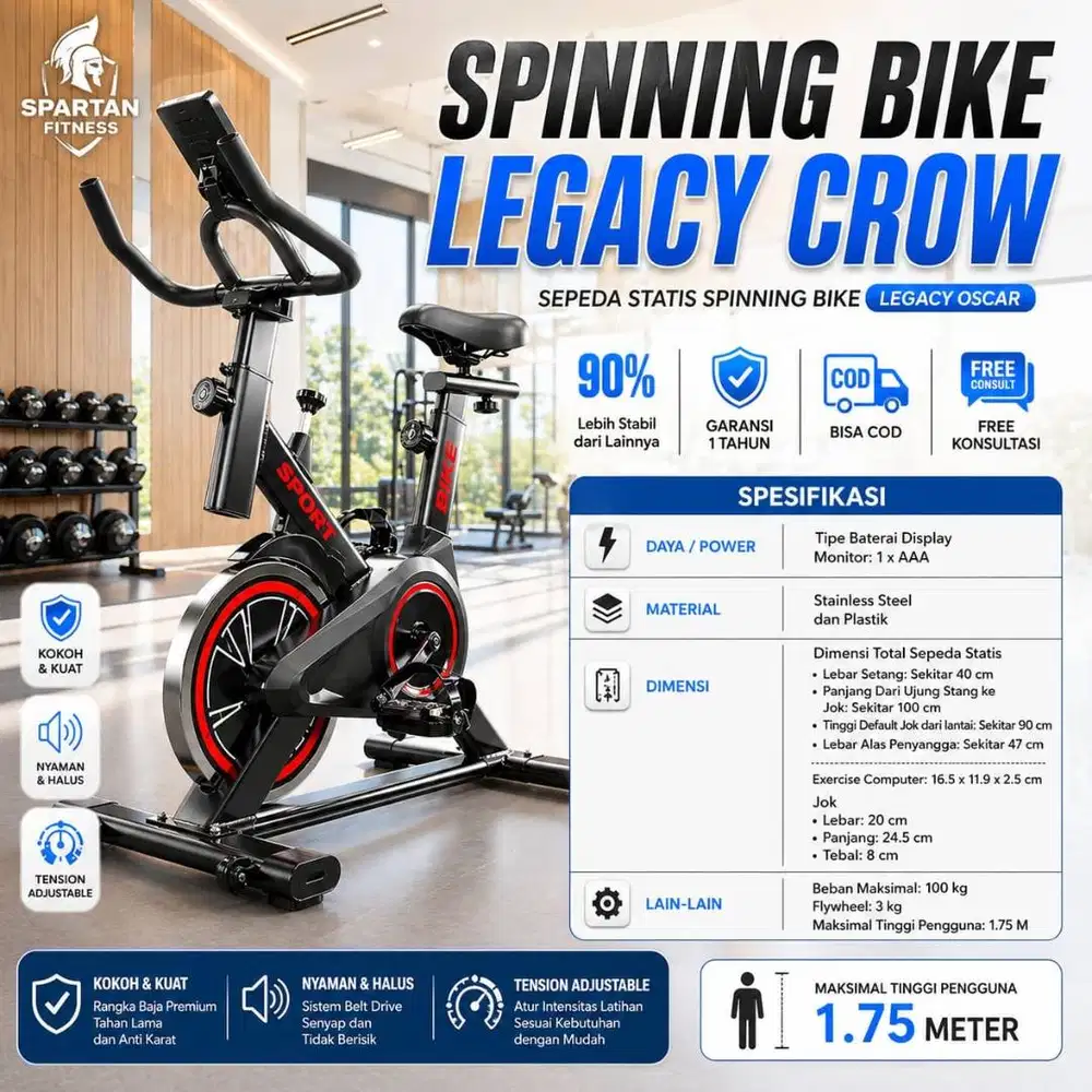 Spinning Bike Ekonomis, Solusi Olahraga Praktis di Rumah