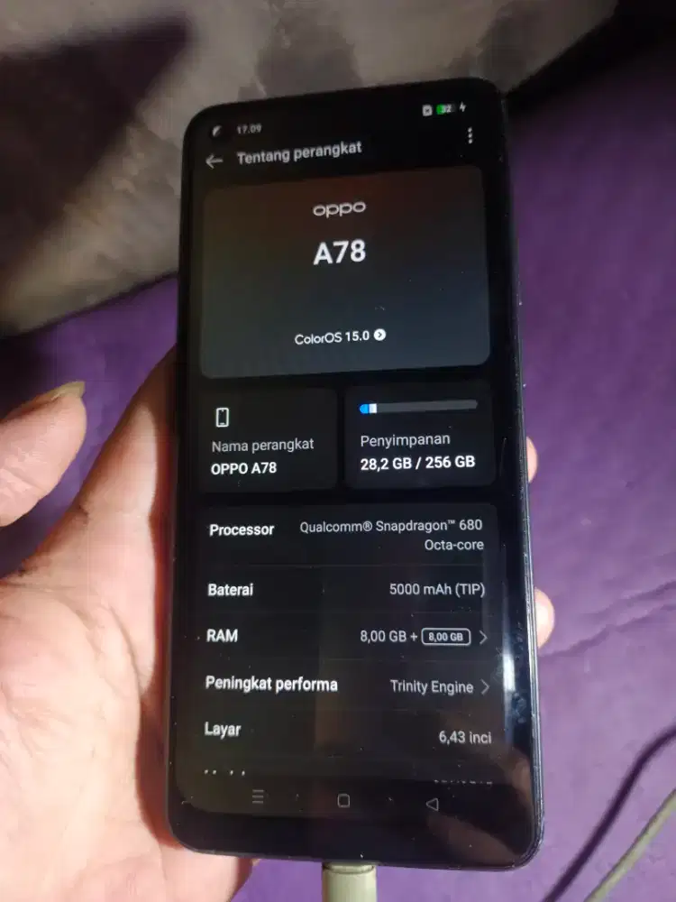 Ori oppo a78 8/256