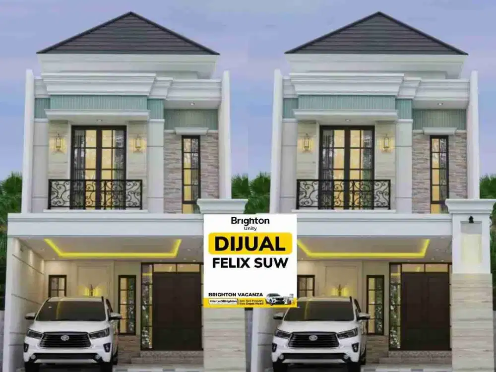 Jual Rumah 2 lt Minimalis semi klasik @ Babatan pantai utara