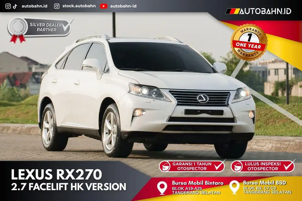Lexus RX270 Facelift ATPM HK Version 2015 White Warranty! X5 320i