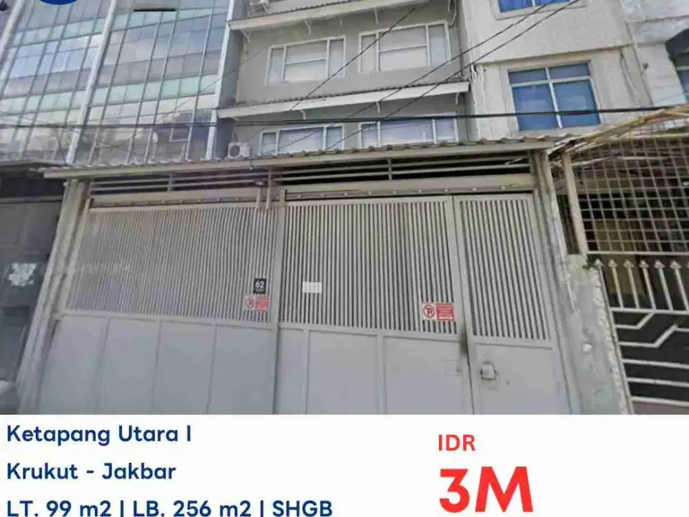 DIJUAL SECARA AYDA AS IS RUKO GANDENG DI KETAPANG TAMAN SARI JAKARTA BARAT