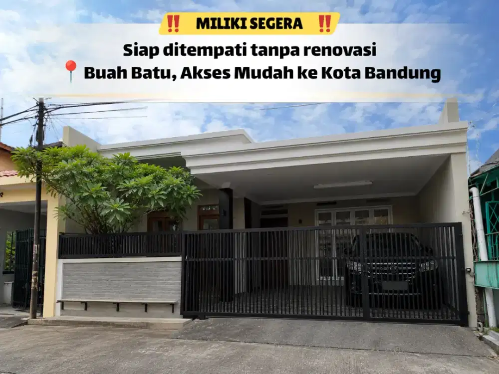Kesempatan Langka! Rumah Luas di Margasari Buah Batu