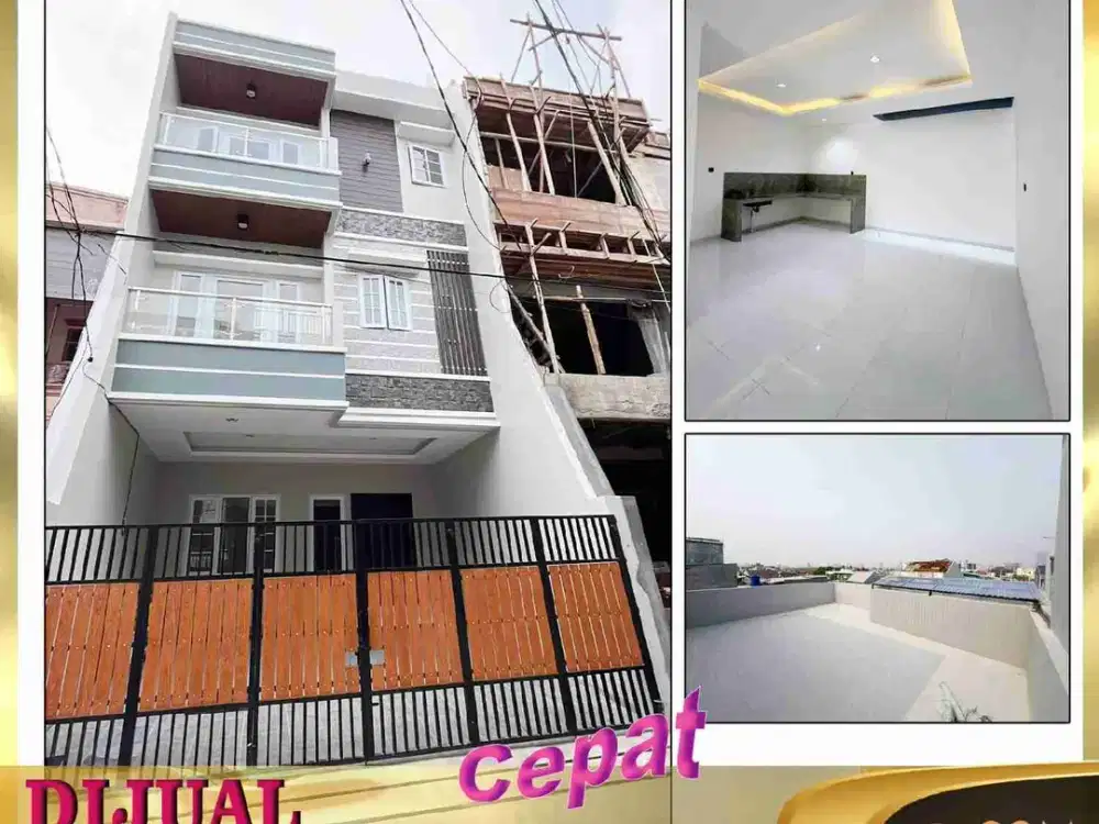 DIJUAL RUMAH 3,5 LANTAI DI MANDALA TOMANG GROGOL JAKARTA BARAT