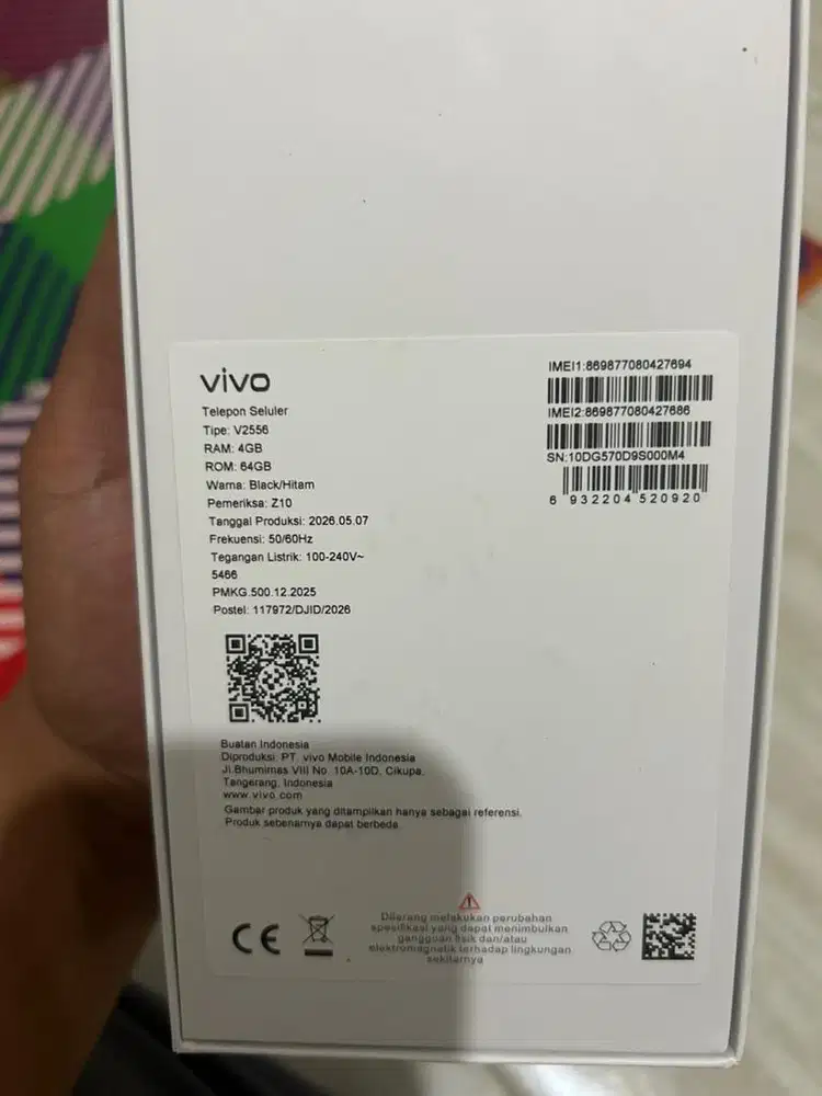 Vivo y05 bekas rasa baru