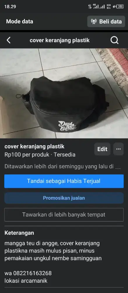 cover keranjang plastik