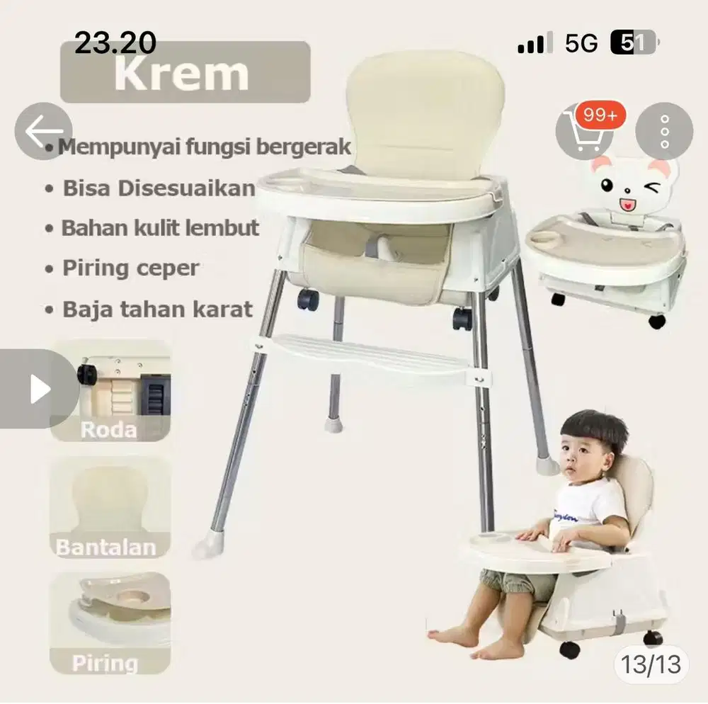 Baby chair no merk