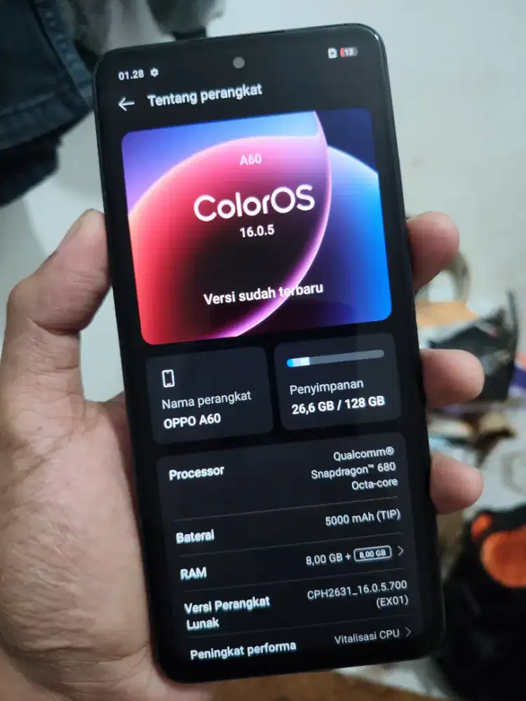Oppo A60 ram 8+8/128Gb normal semua segel perawan lancar jaya