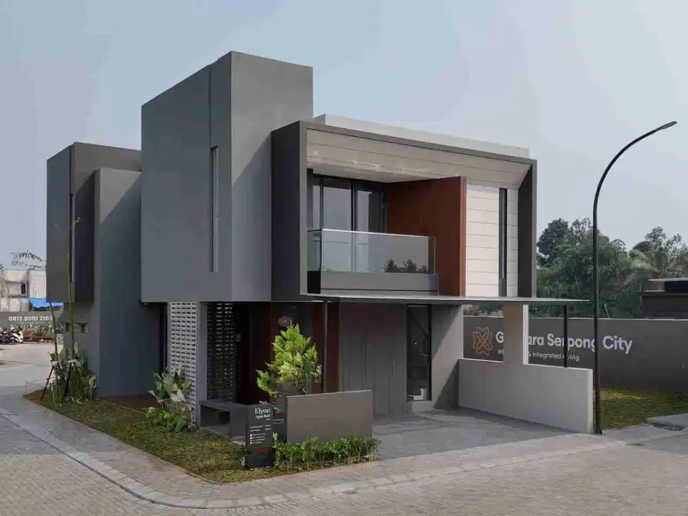 Rumah baru cluster mewah Giantara Serpong City Tangerang ready stock free ppn cluster Khione type Elyon 8x16