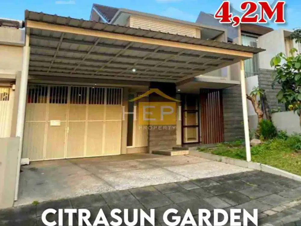 Citrasun Garden Bukitsari Rumah Minimalis 2 Lantai Dijual Semi Furnish