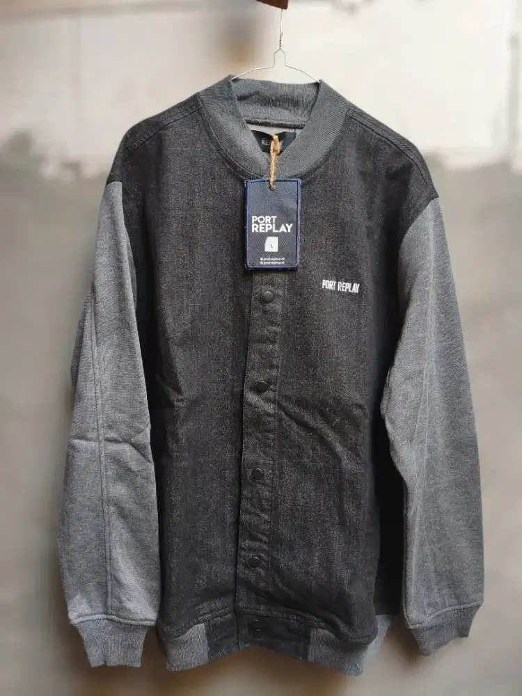Jaket Denim Bomber