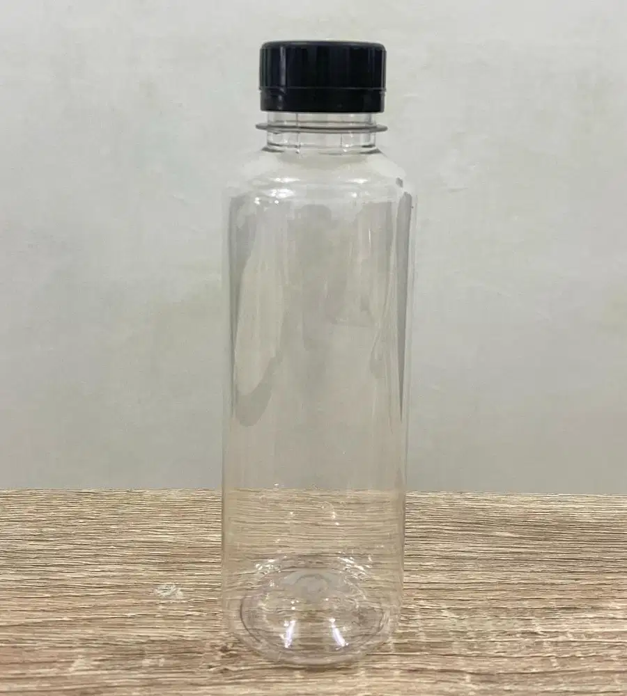 Botol Almond 250 ml tutup hitam per 50pcs