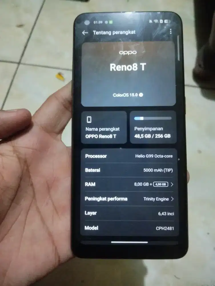 Oppo reno 8T 8+4/256