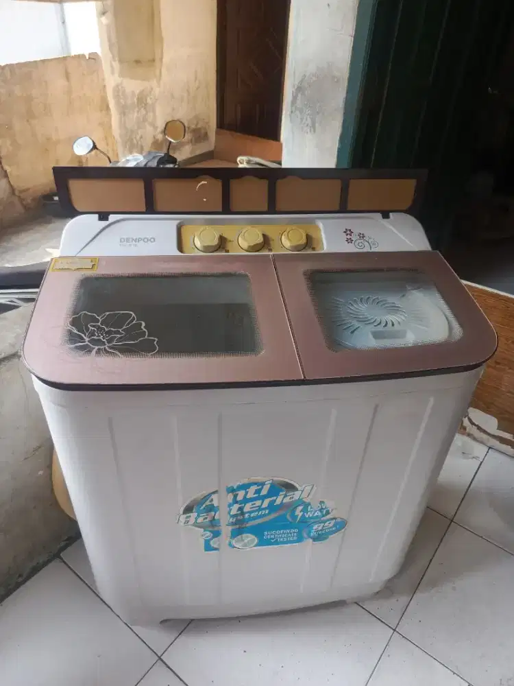 Mesin cuci merek DENPO 9kg normal Joss tinggal pake bosku