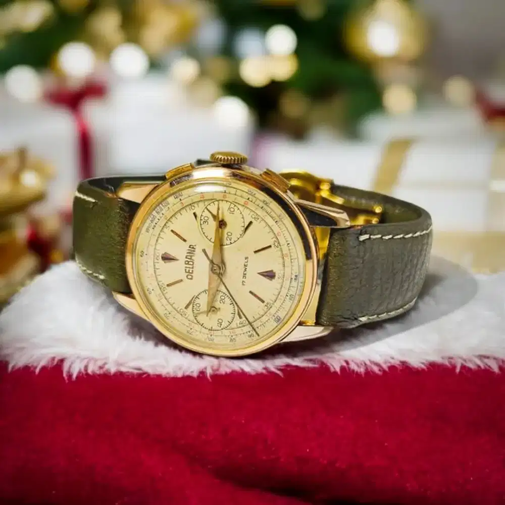 Delbana chronograph 1950 no oris omega hamilton