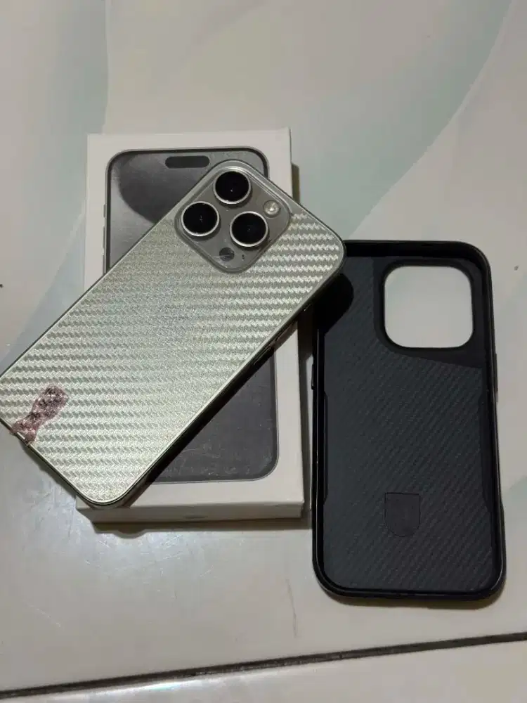 Iphone 15 Pro Natural Titanium 128GB Fullset Inter