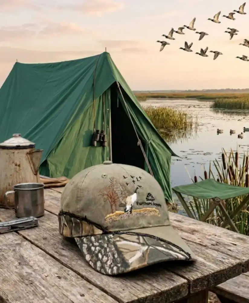 Topi RealTree Logo Bebek K-Products Original Second Warna Coklat