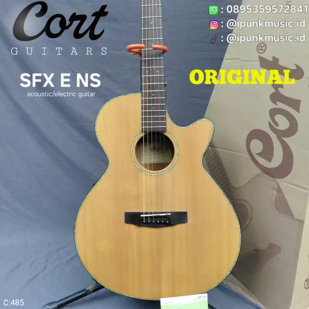 Cort SFX E NS Original TOP SOLID Gitar Akustik Elektrik Cut away