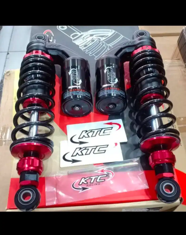 Shock KTC Racing tipe ONYX SERIES 320mm BLACK- RED