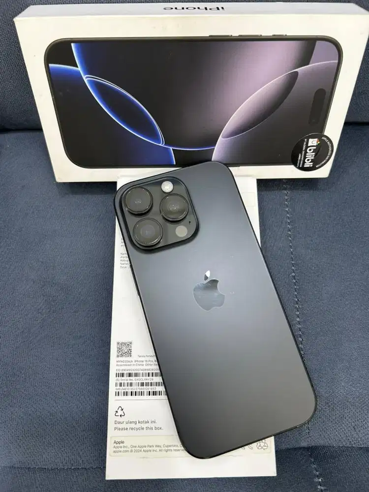 Iphone 16 pro , Black Titanium , 256GB IBox