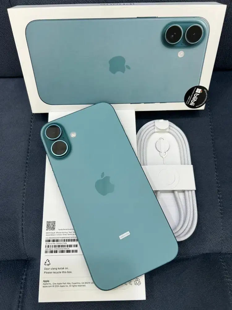 Iphone 16 Plus , Teal , 128GB IBox