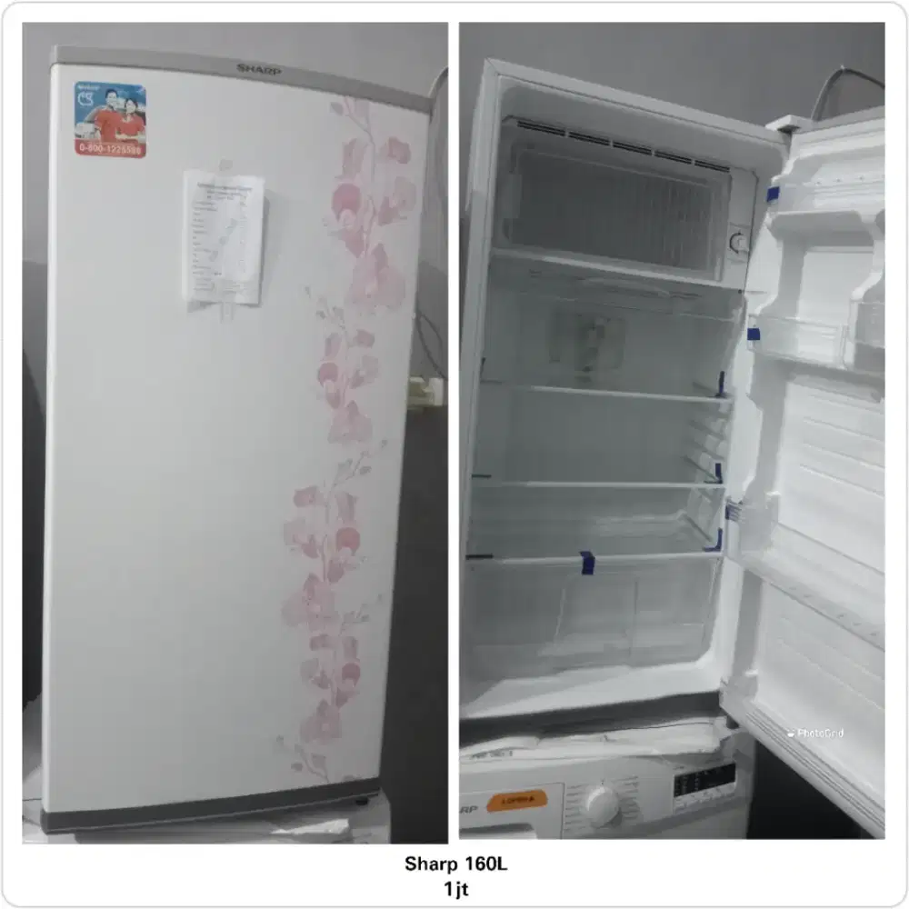Kulkas 1 pintu Sharp 160L