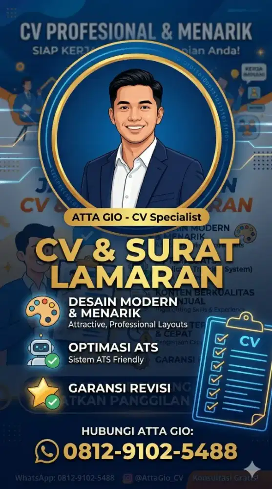 Jasa Bikin CV Kilat, Murah, & Bergaransi - Siap Pakai