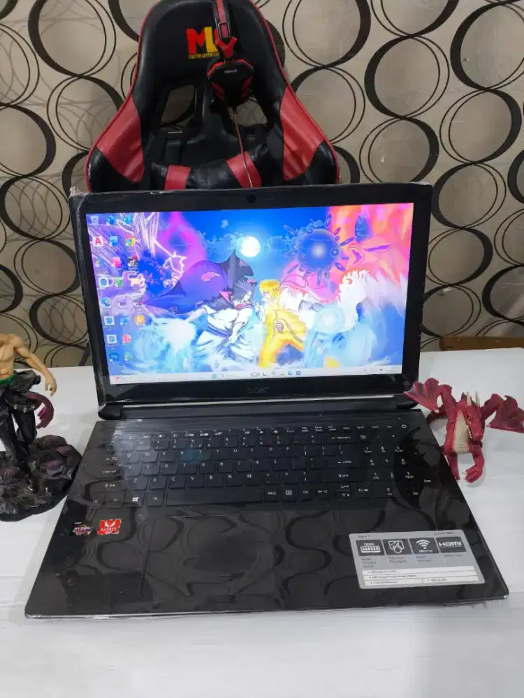 Laptop Gaming Acer aspire Ryzen Ram 8Gb/Ssd 256Gb Vga Radeon VEGA