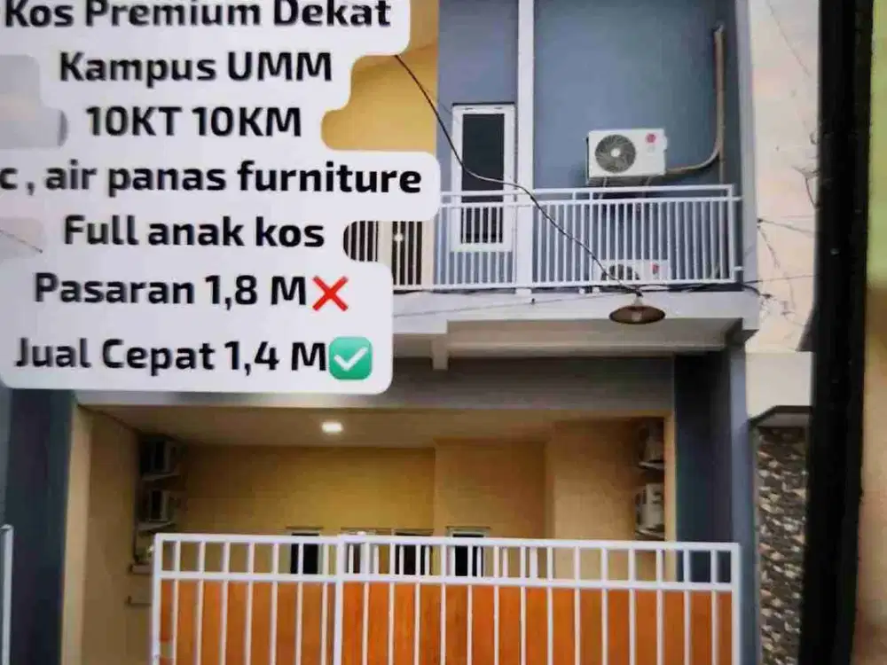 Turun Harga Rumah Kos Premium Belakang Kampus UMM Malang