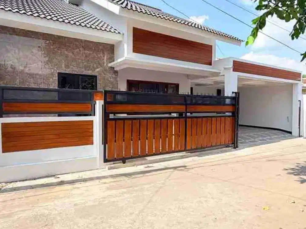 RUMAH BARU MINIMALIS MODERN SEMI FURNISHED DENGAN TANAH LUAS DI  PURWOMARTANI KALASAN