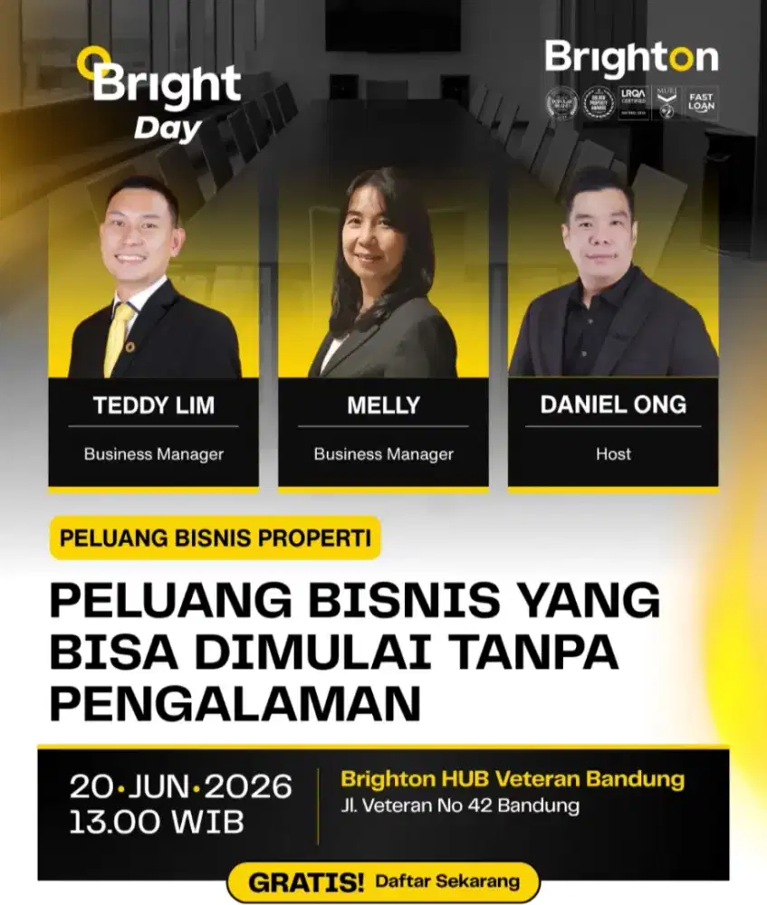 Peluang bisnis tanpa pengalaman ( sbg Agen Property di Bandung)