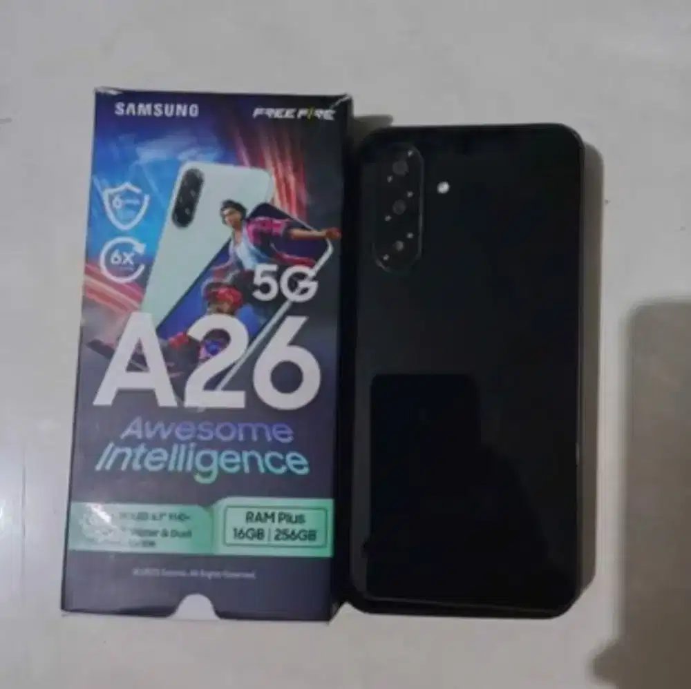 Hp samsung a26 5g 8+8/258, box, kabel