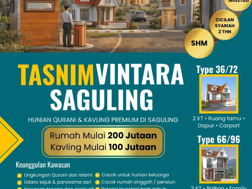Jual Rumah 300 jutaan dan Tanah siap bangun 200 Juta di Saguling Bandung
