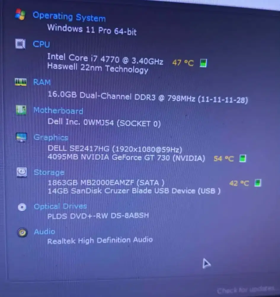 PC Dell Optiplex 3020 i7 16gb 2TB