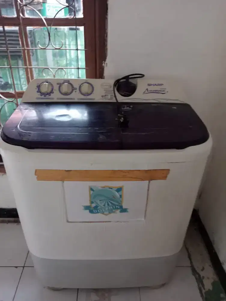 Mesin cuci sharp 2 tabung