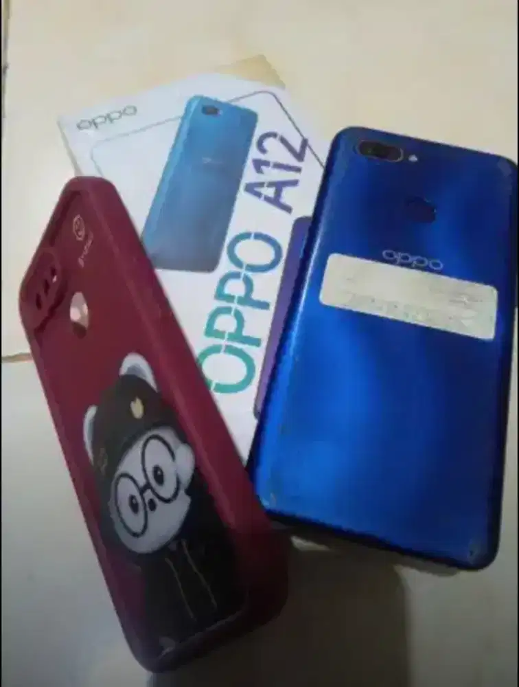 Oppo A12 3/32 Normal semua mines toskrim retak kaya di gambar  400k