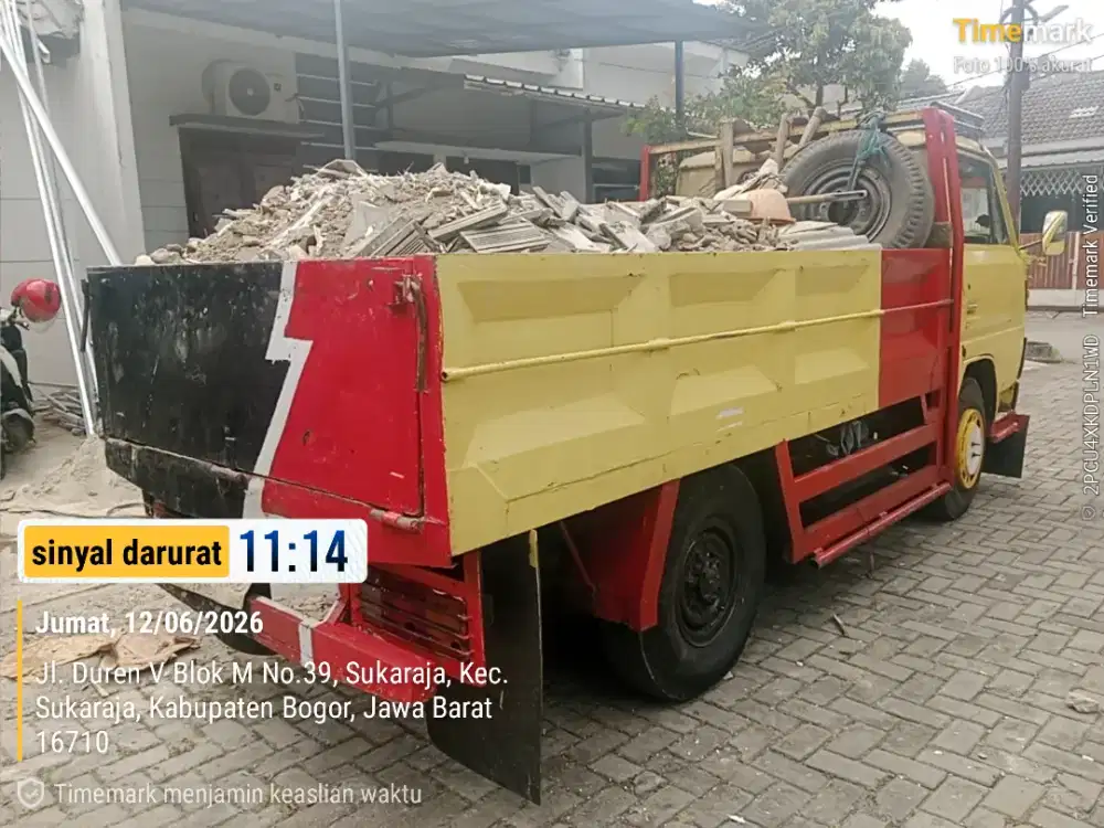 Jasa angkut/buang puing, sampah projek, pindahan rumah dll.